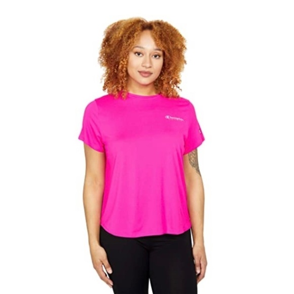 Champion NWT Sport Lightweight Vivid Fuchsia Tee - Picture 2 of 16